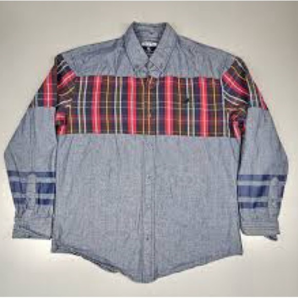 Large staple button up flannel - Picture 1 of 7